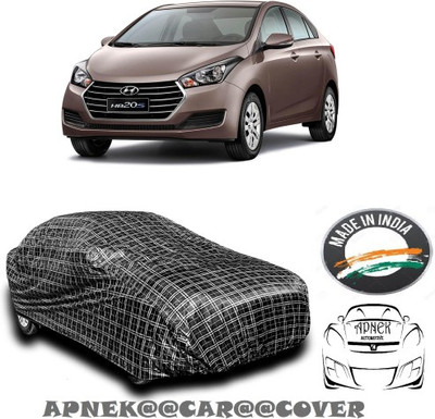 APNEK Car Cover For Hyundai Xcent (With Mirror Pockets)(Multicolor, Black, Silver)