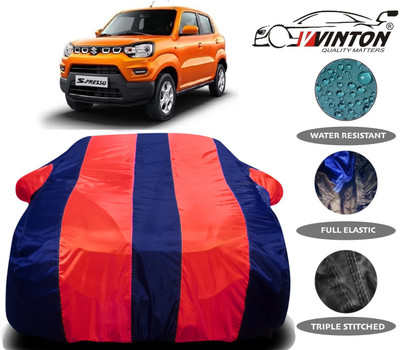 V VINTON Car Cover For Maruti Suzuki S-Presso (With Mirror Pockets)(Red)