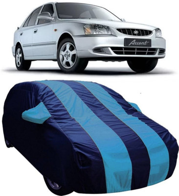 V VINTON Car Cover For Hyundai Accent (With Mirror Pockets)(Blue)
