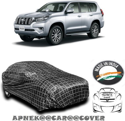 APNEK Car Cover For Toyota Land Cruiser (With Mirror Pockets)(Silver, Grey)