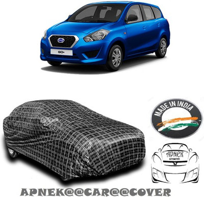 APNEK Car Cover For Nissan Go (With Mirror Pockets)(Silver, Grey)