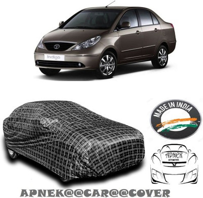 APNEK Car Cover For Tata Indigo eCS (With Mirror Pockets)(Silver, Grey)