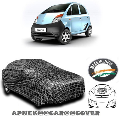 APNEK Car Cover For Tata Nano Genx (With Mirror Pockets)(Multicolor, Black, Silver)