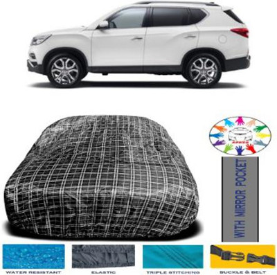 APNEK Car Cover For Mahindra XUV400 (With Mirror Pockets)(Black)