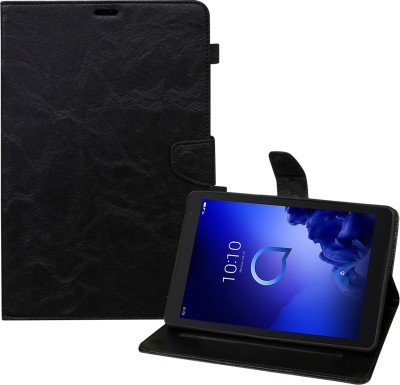 Flipkart SmartBuy Flip Cover for Alcatel 3T 10 inch(Black, Dual Protection, Pack of: 1)