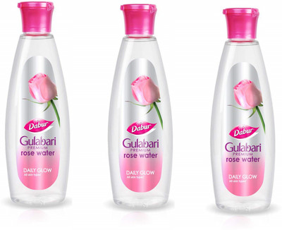 Dabur Gulabari Premium Rosewater - 3 x 250 ml Packs Face Wash(750 ml)