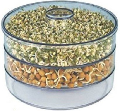 HomeSign Plastic Sprout Maker  - 1000 ml(White)