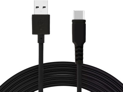 Chronorex USB Type C Cable 1 m 2.4A Type C Super Fast charging and data sync cable(Compatible with Android and Other C Type Supported Devices, Black)
