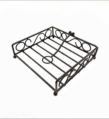 Smarts collection 1 Compartments Iron Tissue Holder(Black)