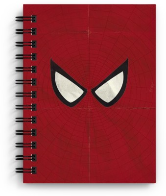 DI-KRAFT Bat print handmade diary A5 Diary Unruled 150 Pages(Red)