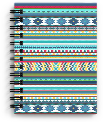 DI-KRAFT Multicolor linning print handmade diary A5 Diary Unruled 150 Pages(Multicolor)