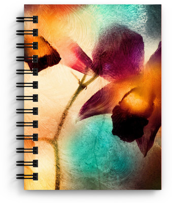 DIKRAFT Rose flower print handmade diary A5 Diary Unruled 150 Pages(Multicolor)