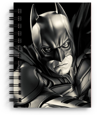 DI-KRAFT Batman print handmade diary A5 Diary Unruled 150 Pages(Grey)