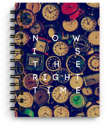 DI-KRAFT Motivational qoutes with watches print handmade diary A5 Diary Unruled 150 Pages(Multicolor)