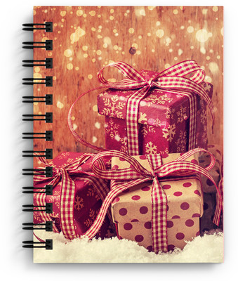 DIKRAFT Cute gift box print handmade diary A5 Diary Unruled 150 Pages(Multicolor)