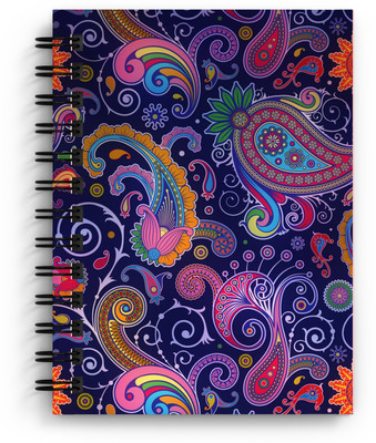 DI-KRAFT Paisley print handmade diary A5 Diary Unruled 150 Pages(Multicolor)