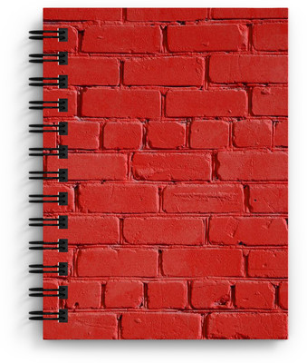 DI-KRAFT Red color stones print handmade diary A5 Diary Unruled 150 Pages(Multicolor)