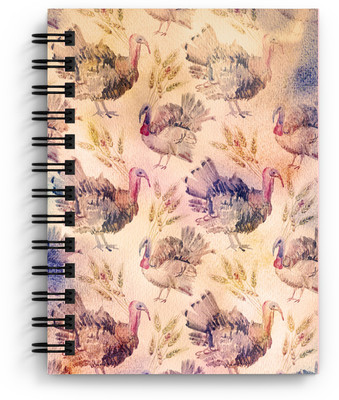 DIKRAFT Cute bird print handmade diary A5 Diary Unruled 150 Pages(Multicolor)