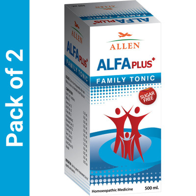 ALLEN Alfa Plus Sugar Free Syrup(2 x 500 ml)