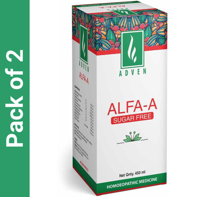 ADVEN Alfa-A Sugar Free Liquid(2 x 450 ml)