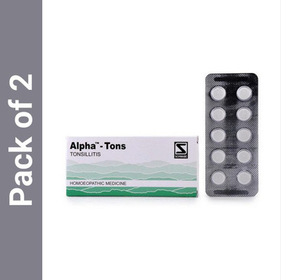 Dr.Willmar Schwabe India Alpha - Tons Tonsillitis Tablets(2 x 20 g)