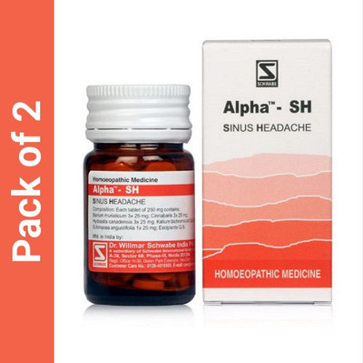 Dr.Willmar Schwabe India Alpha-Sh Sinus Headache Tablets(2 x 20 g)