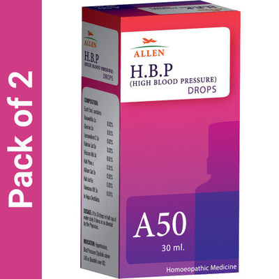 ALLEN A50 High Blood Pressure (H.B.P.) Drops(2 x 30 ml)