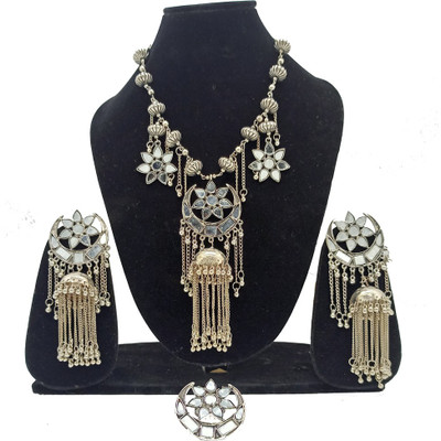 Shining Angel Oxidised Silver Silver Silver Jewellery Set(Pack of 1)