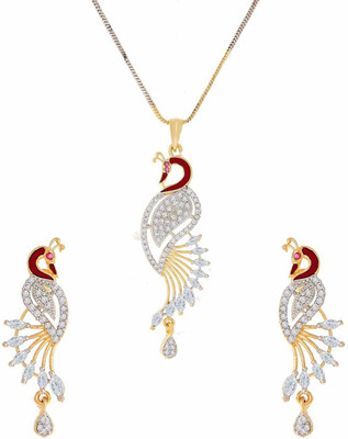 ZENEME Alloy Gold-plated Multicolor Jewellery Set(Pack of 1)
