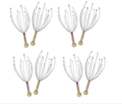 SBTs Scalp Head Massager Hand Held Scalp Head Massager Massager Massager(Silver)