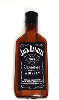 Ala Flame Premium Refillable Jack Daniel's Whiskey Bottle Shaped Designer Cigarette Lighter Slim Design Cigarette Pocket Lighter - Windproof Lighter - Jet Flame - Hookah Lighter Pocket Lighter