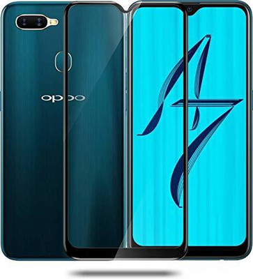from comm Edge To Edge Tempered Glass for OPPO A7, OPPO F9 Pro, OPPO A5S, OPPO A12(Pack of 1)
