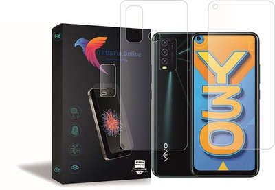 TRUSTin.ONLINE Front and Back Screen Guard for VIVO Y30, Y30(Pack of 3)