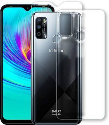 PR SMART Front and Back Tempered Glass for Infinix Smart 4(Pack of 2)