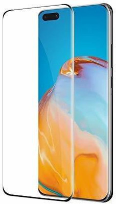QAWACHH Edge To Edge Tempered Glass for Huawei P40 Pro Edge Glue with Wipes Kit(Pack of 1)