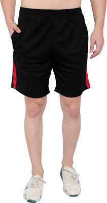 OORA Solid Men Black Basic Shorts