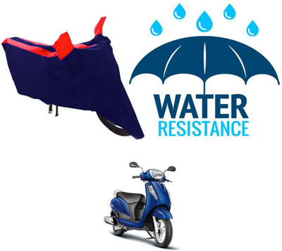 RONISH Waterproof Two Wheeler Cover for Suzuki(Access, Blue, Red)