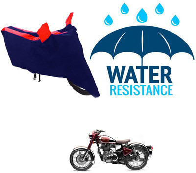RONISH Waterproof Two Wheeler Cover for Royal Enfield(Classic Chrome, Blue, Red)