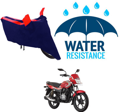 RONISH Waterproof Two Wheeler Cover for Bajaj(Platina 110, Blue, Red)