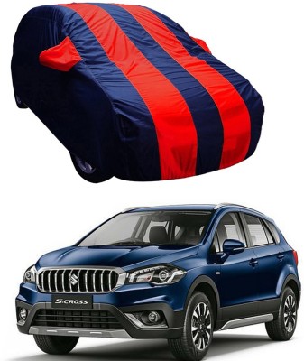 ABS AUTO TREND Car Cover For Maruti Suzuki S-Cross (With Mirror Pockets)(Red, Blue)