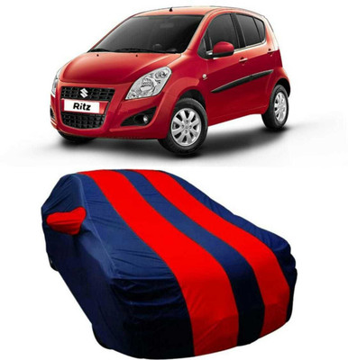V VINTON Car Cover For Maruti Suzuki Ritz (With Mirror Pockets)(Red, Blue)