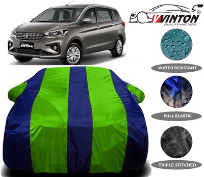 V VINTON Car Cover For Maruti Suzuki Ertiga (With Mirror Pockets)(Green)