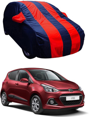 ABS AUTO TREND Car Cover For Hyundai i10 (With Mirror Pockets)(Multicolor)