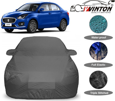 V VINTON Car Cover For Maruti Suzuki Swift Dzire (With Mirror Pockets)(Grey)