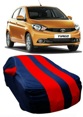 V VINTON Car Cover For Tata Tiago (With Mirror Pockets)(Red, Blue)