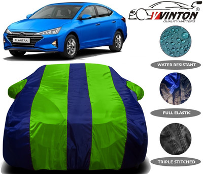 V VINTON Car Cover For Hyundai Elantra (With Mirror Pockets)(Green)