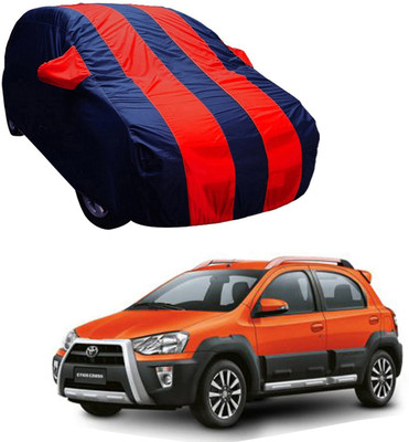 ABS AUTO TREND Car Cover For Toyota Etios Cross (With Mirror Pockets)(Multicolor)