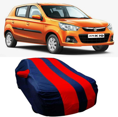 V VINTON Car Cover For Maruti Suzuki Alto K10 (With Mirror Pockets)(Red, Blue)