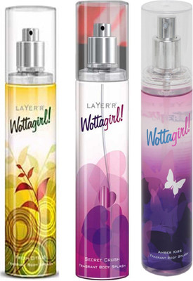 2 OFF on LAYERR WOTTAGIRL AMBER KISS FRAGRANT BODY SPLASH