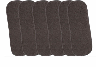 WAHHSON High Quality 5 Layer Cotton Microfiber Insert Liner Reusable Washable Cotton Diaper Nappy Inserts for Baby Cloth Diapers (Pack of 6) - New Born(6 Pieces)